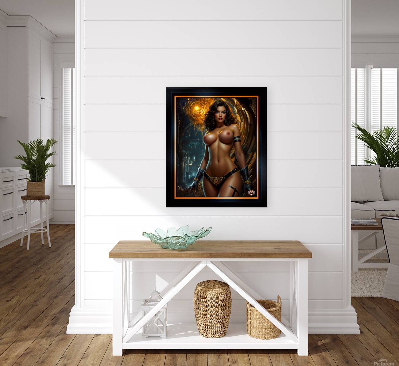 The Haunting Beauty Of Tesora Gorgeous AI Concept Art by Xzendor7 Reproduction