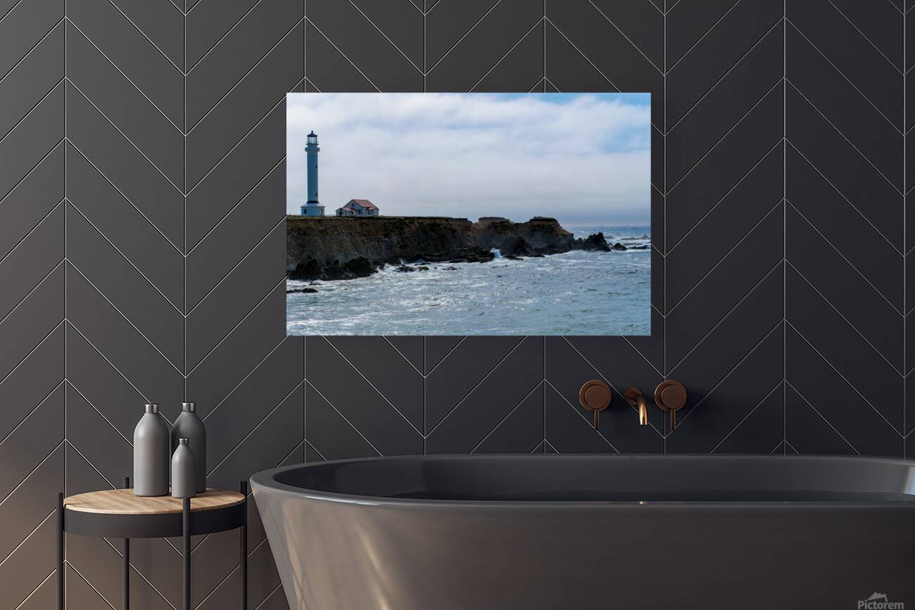 Point Arena Lighthouse in late day light Reproduction