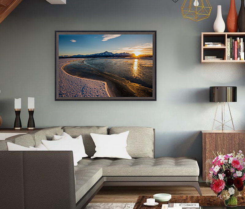 Alaskan Winter Sunset Reproduction