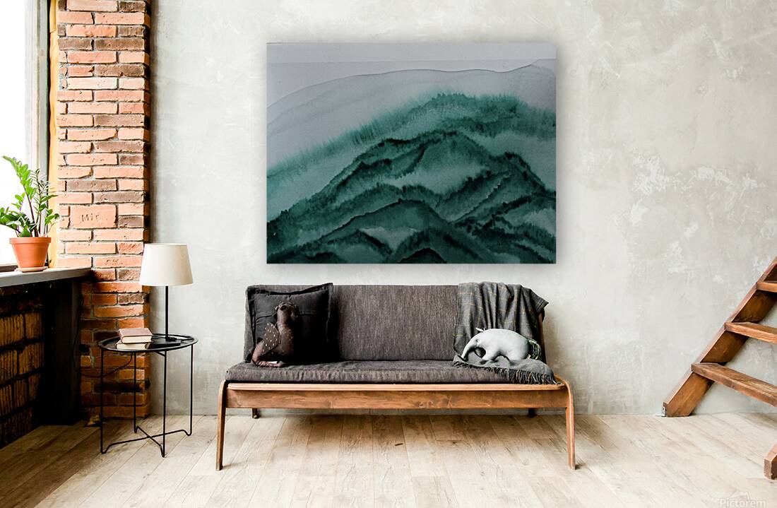 Misty Mountain Green Reproduction