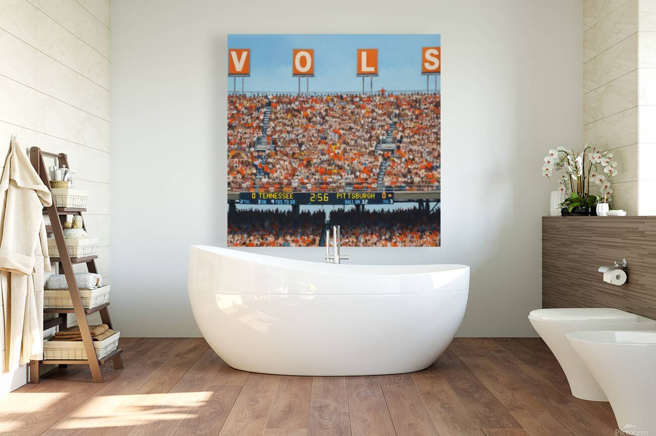 1983 Tennessee Vols Football Stadium Art Reproduction