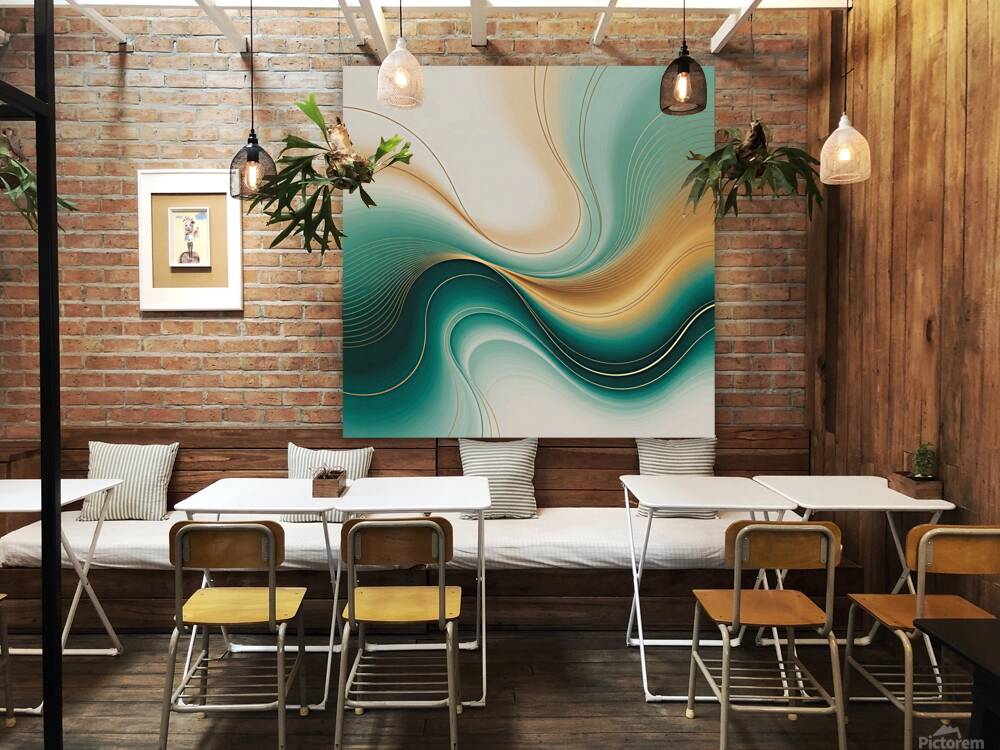 an abstract digital art piece with flowi 2aF26Cv8 Reproduction