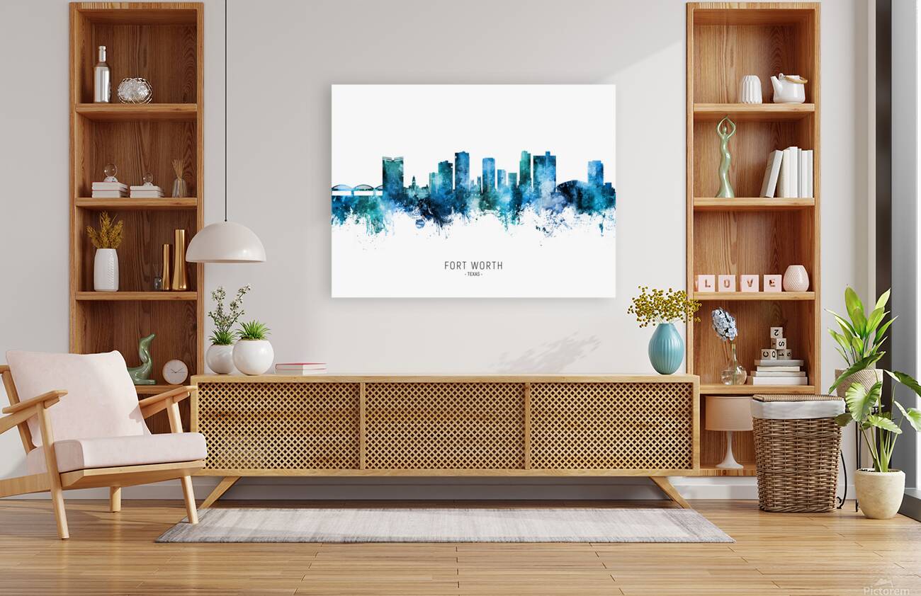 Fort Worth Texas Skyline Reproduction