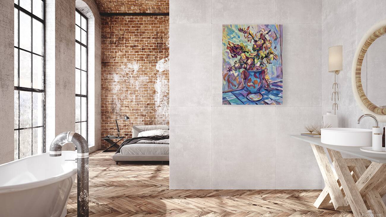 Arte 033 flowers painting Reproduction