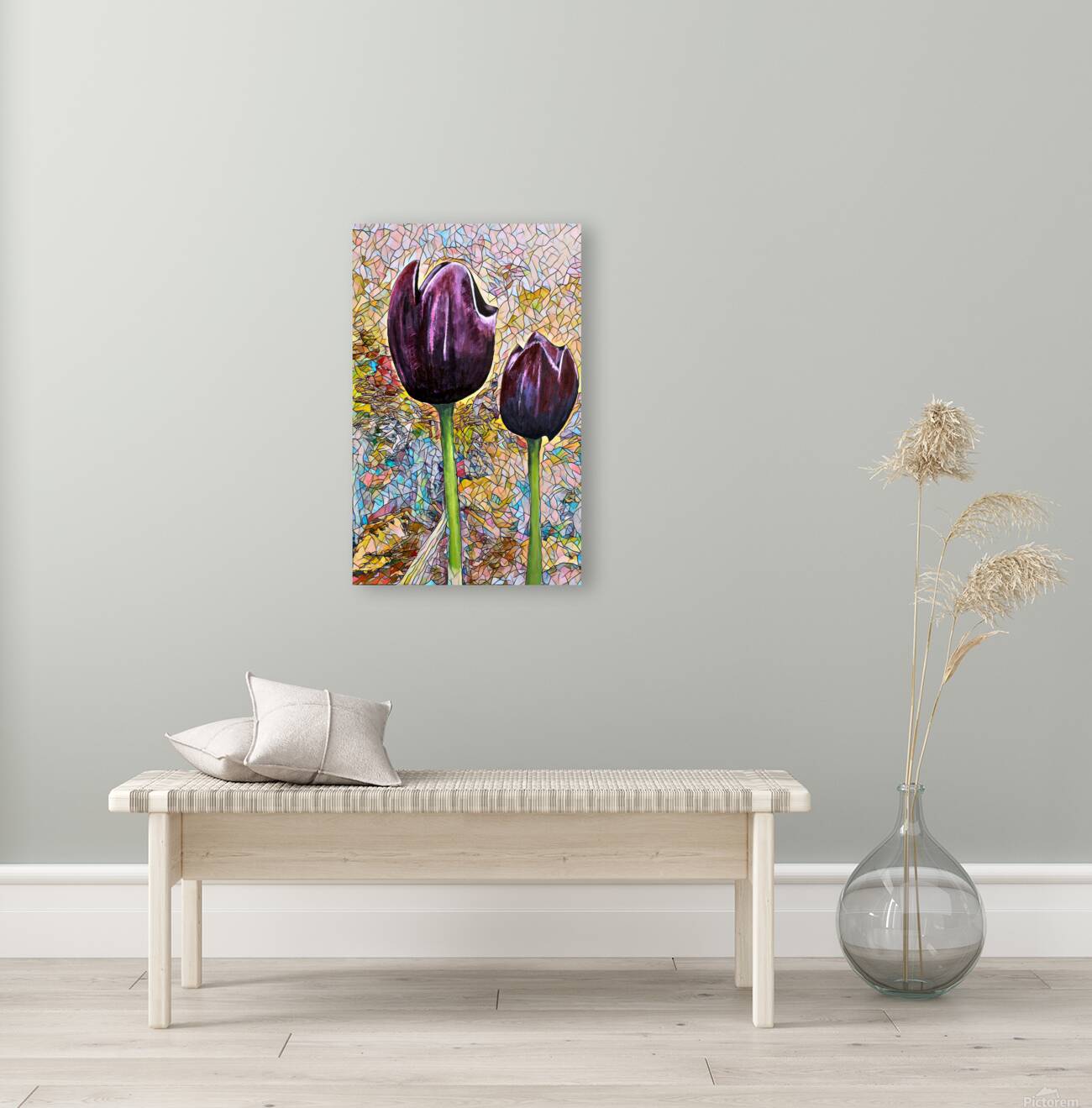 Arte 009 painted tulips Reproduction