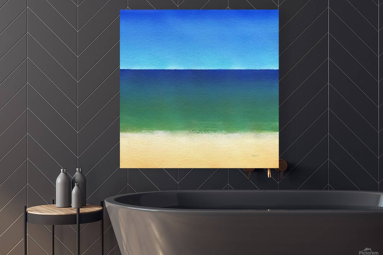 Calm sea acrylic painting  Reproduction