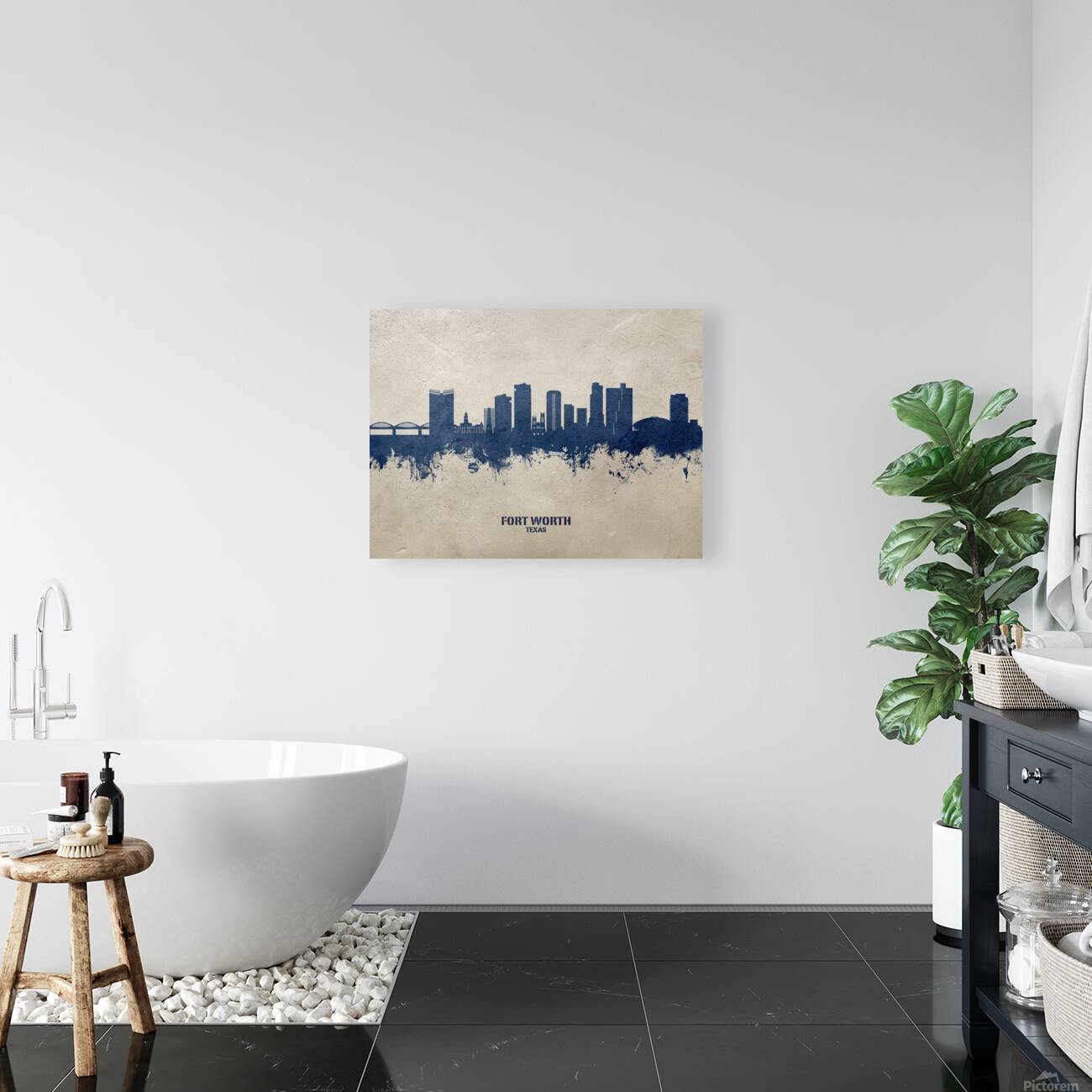 Fort Worth Texas Skyline Reproduction