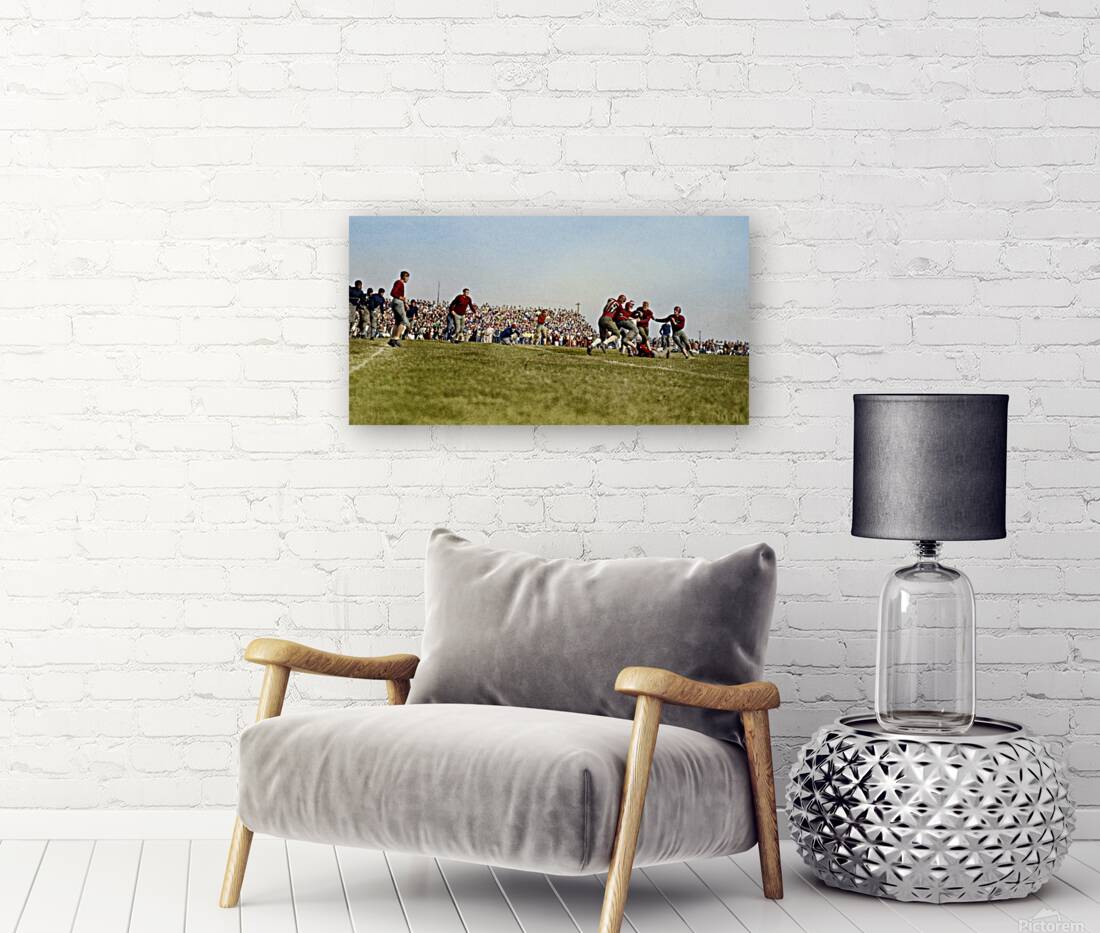 1920s Arkansas Razorbacks Football Action Reproduction