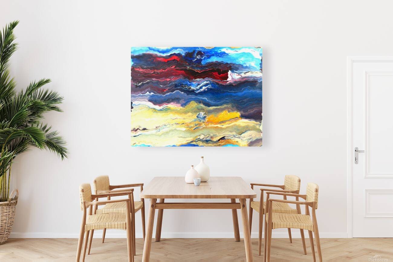 Abstract Swirling Clouds Reproduction