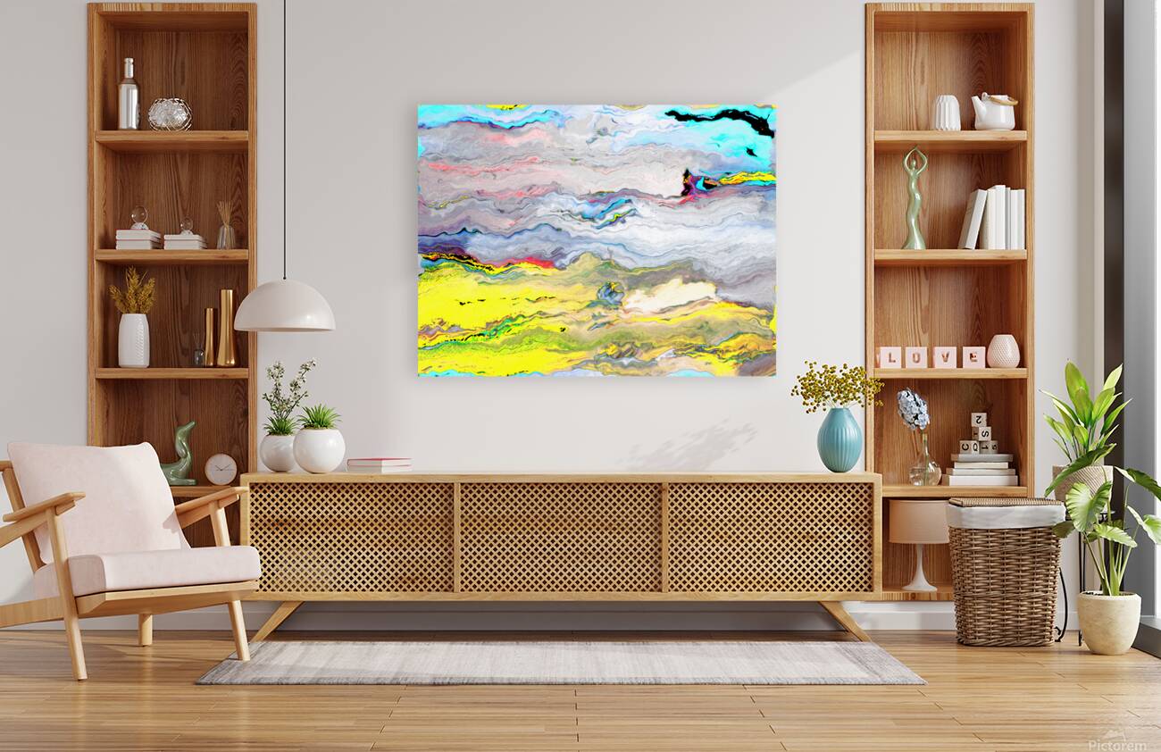 Abstract Vibrant Landscape Reproduction