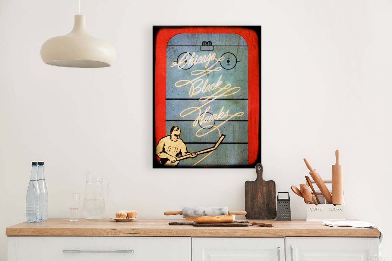 1964 Chicago Black Hawks Art Remix Reproduction