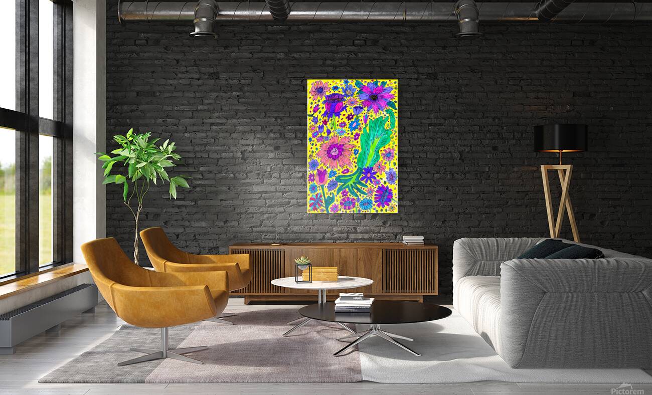 Abstract Floral Party Reproduction