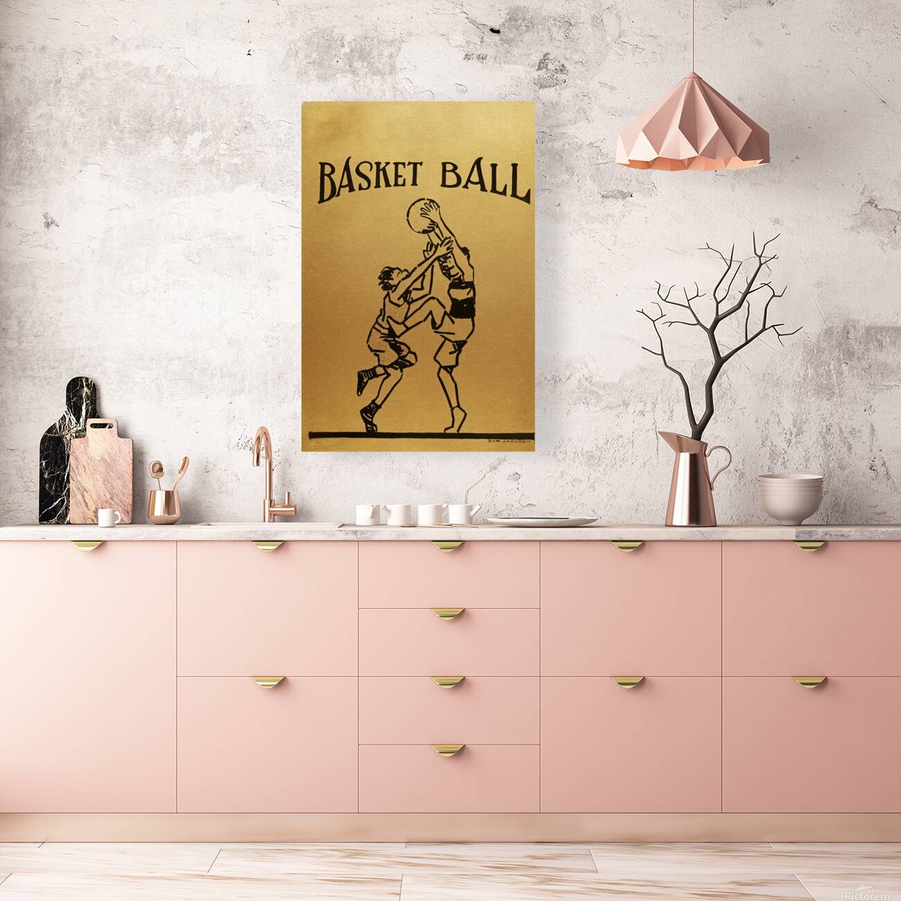 Early 1900s Colorado Basketball Art Reproduction