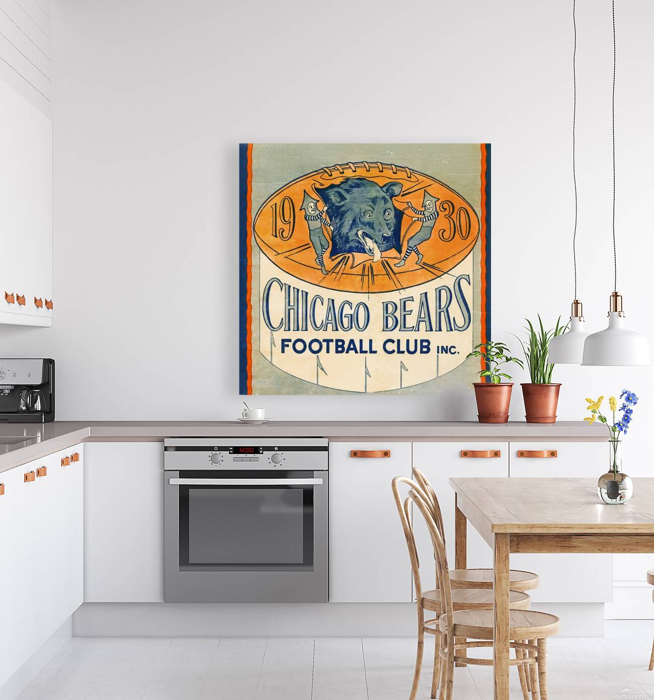 1930 Chicago Bears Football Club Art Reproduction