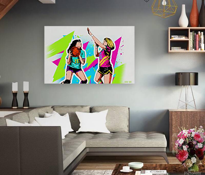 1981 Womens Basketball Art Remix Reproduction