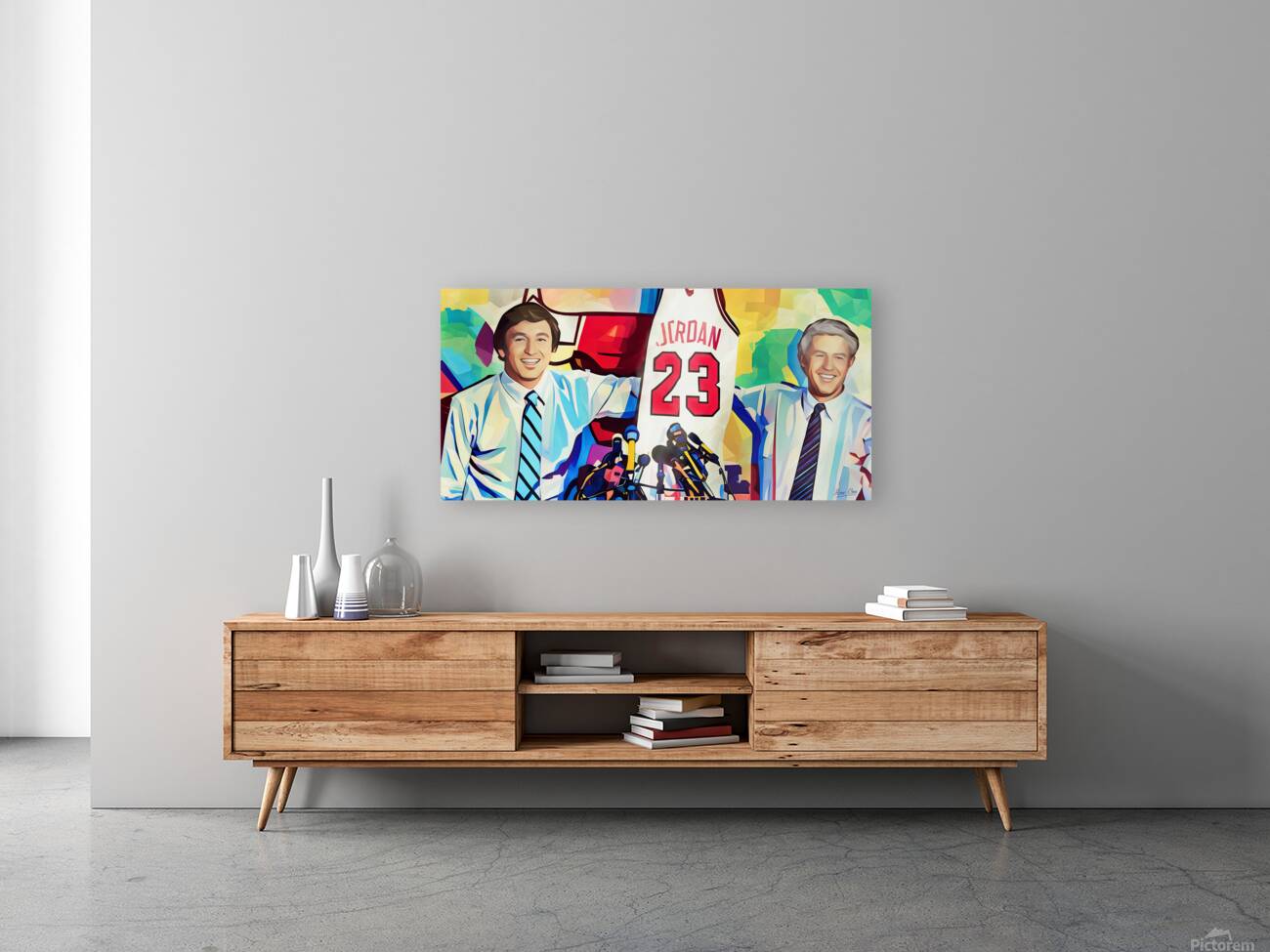 Michael Jordan Draft Day Jersey Art Reproduction