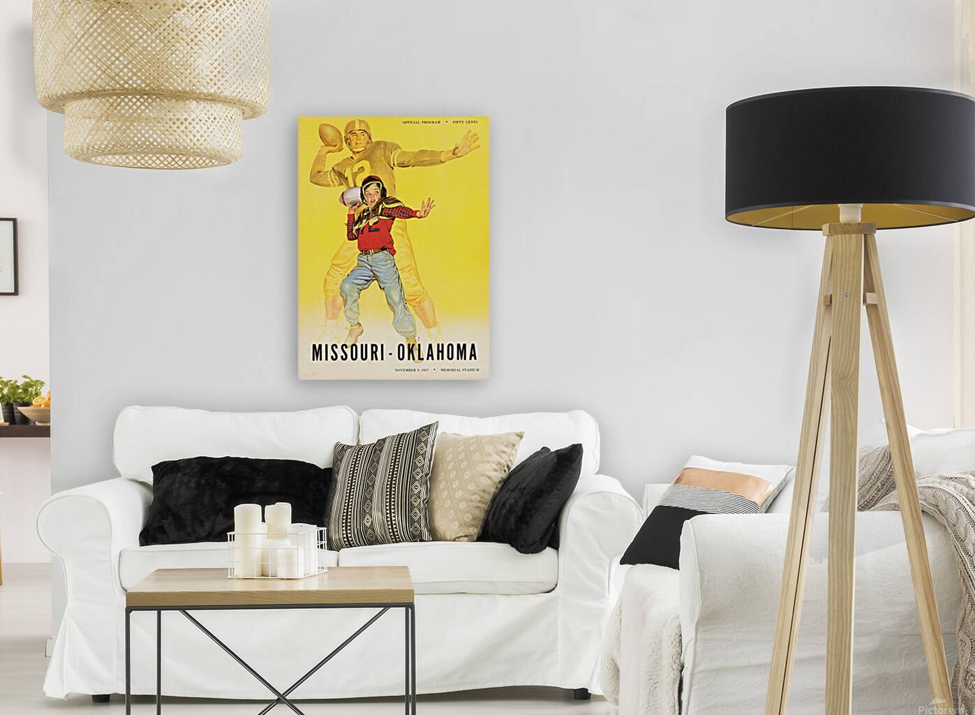 1957 Oklahoma Sooners at Missouri Tigers Reproduction