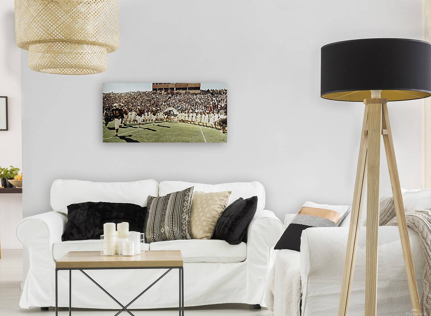 Vintage 1950s Wyoming Cowboys Football Entrance Art Reproduction