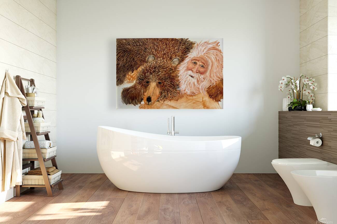 IMG 4317 - Old man And his grizzly bear Reproduction