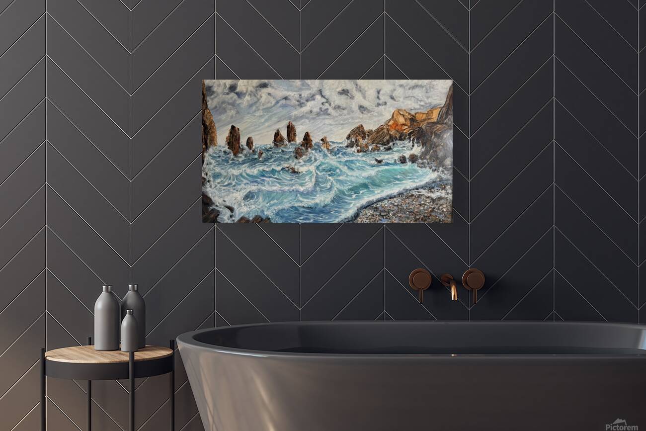 Rocky seascape Reproduction