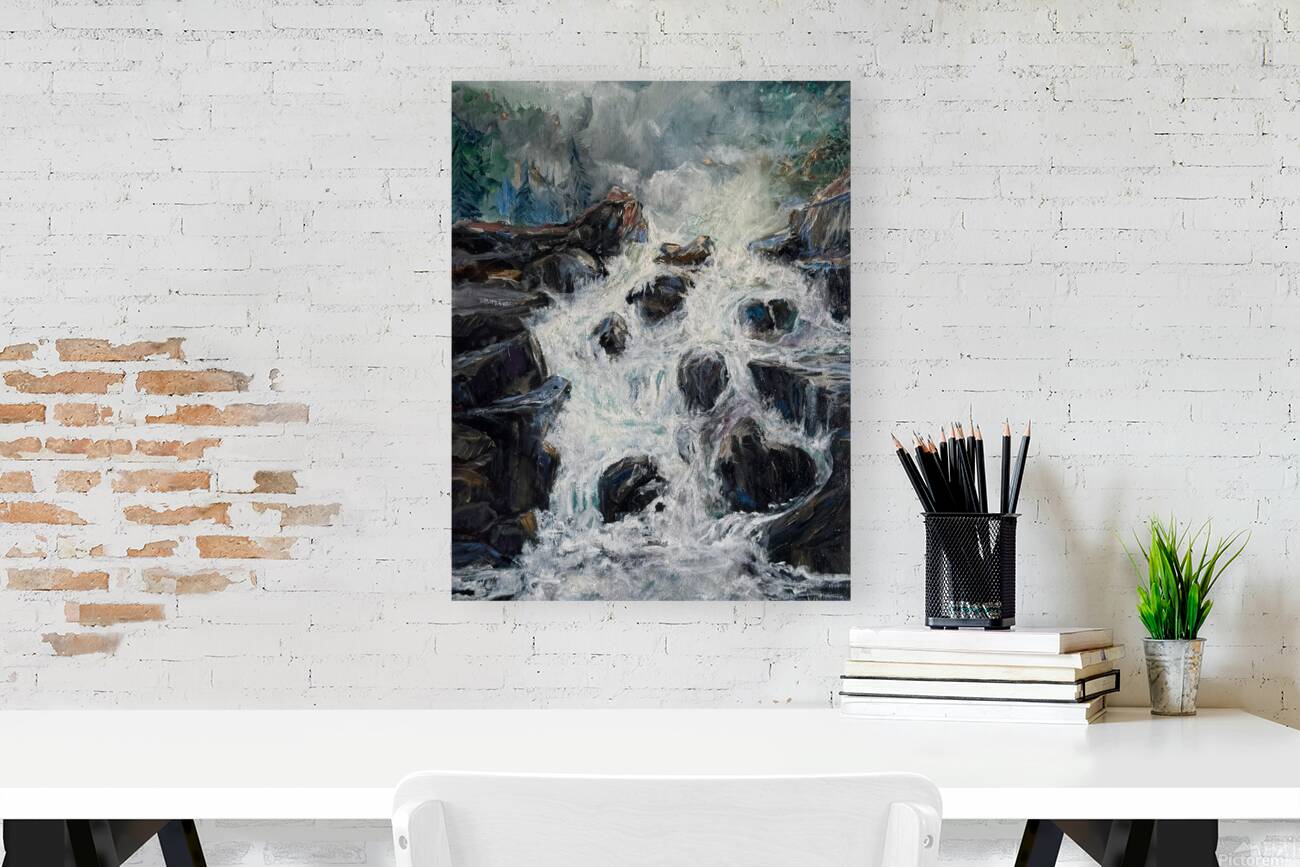 IMG 4225 white waterfall Reproduction