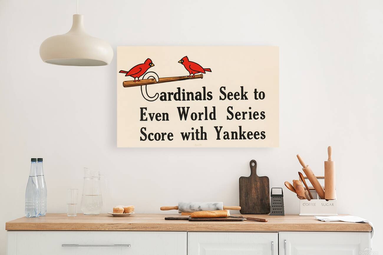 1943 St. Louis Cardinals World Series Art Reproduction