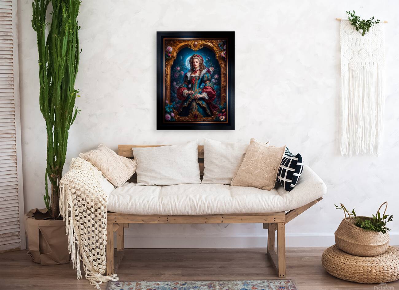 Baroque Portrait Of Lady Drusella Volkovinna Gorgeous AI Concept Art by Xzendor7 Reproduction