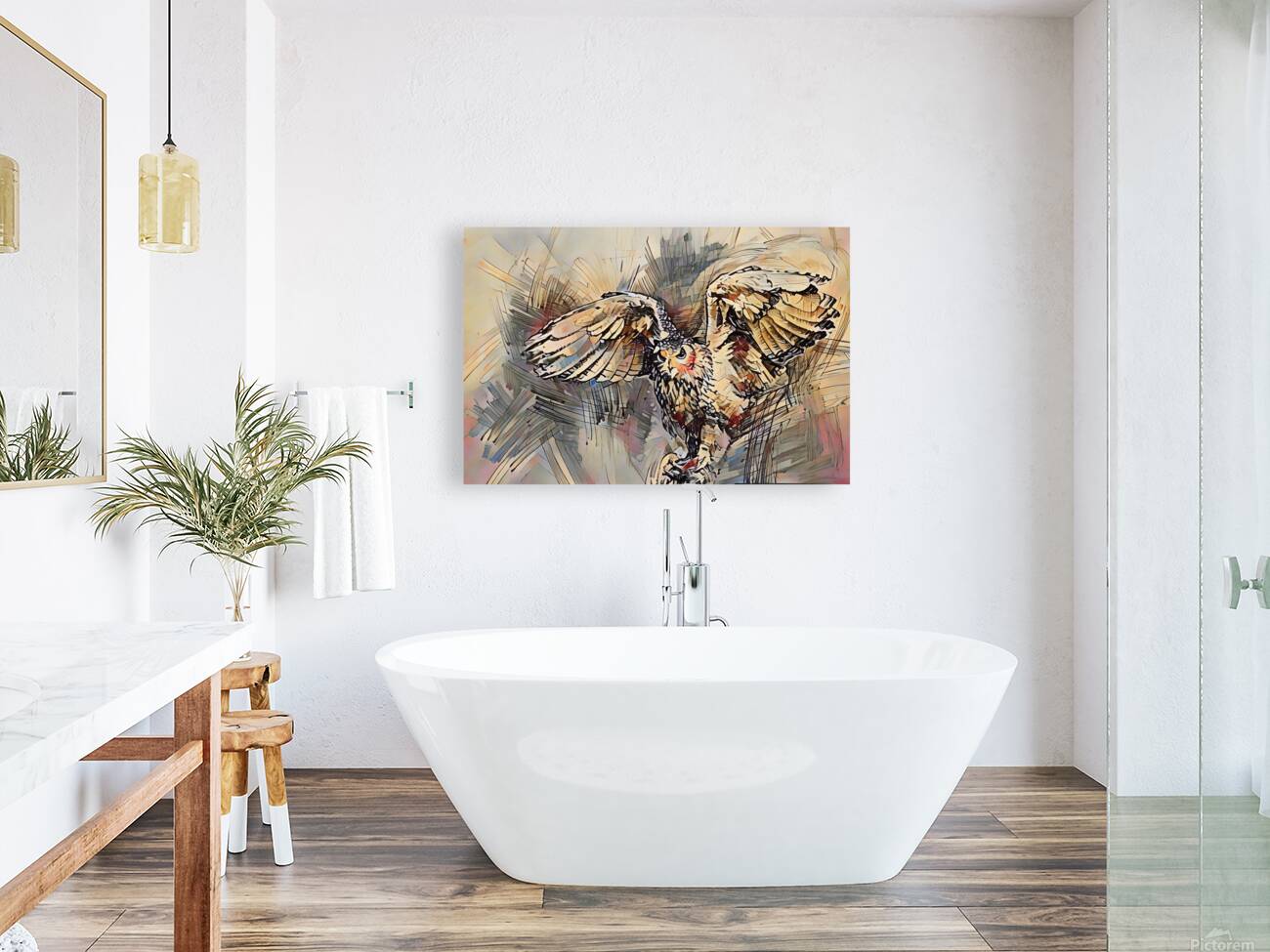 ArtXcl 312 Owl color sketch Reproduction