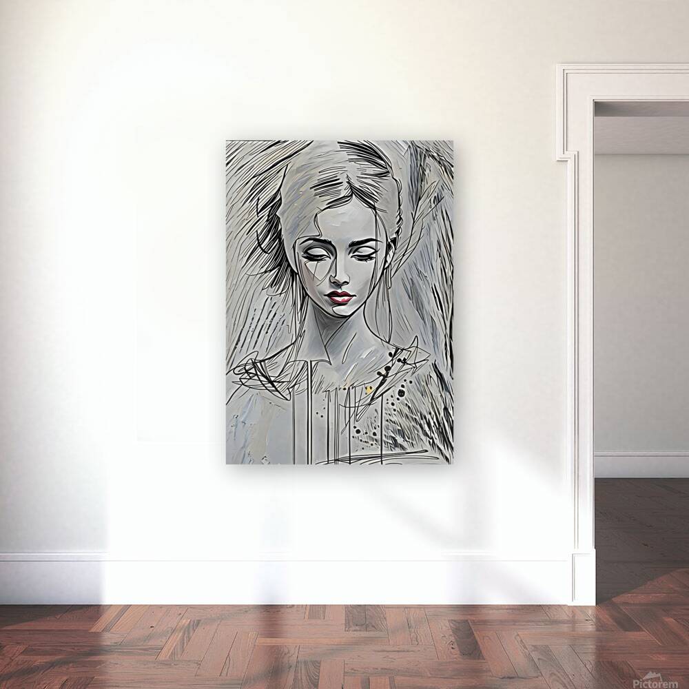 ArtXcl 342 woman sketch drawing Reproduction