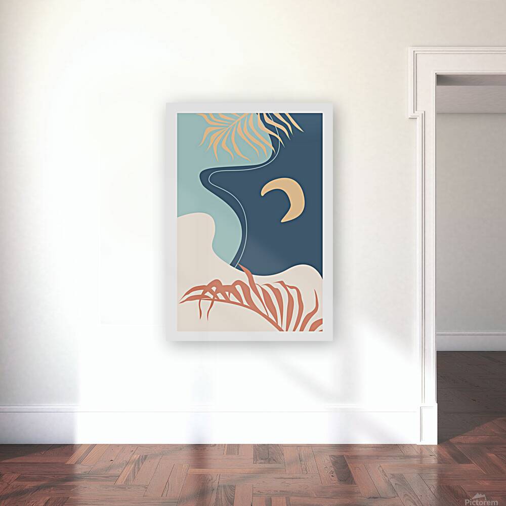 Abstract colorful landscape. b Reproduction