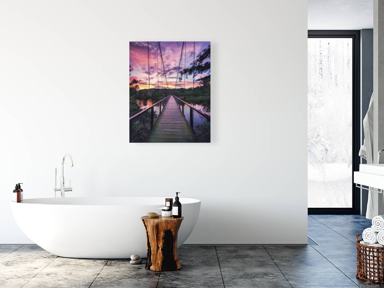 Crossing at Dusk Reproduction