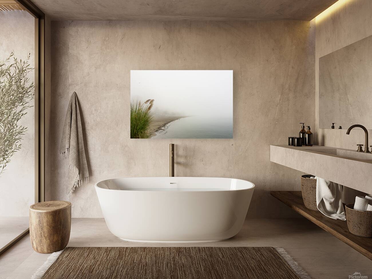 Fog Carved Crescent Reproduction