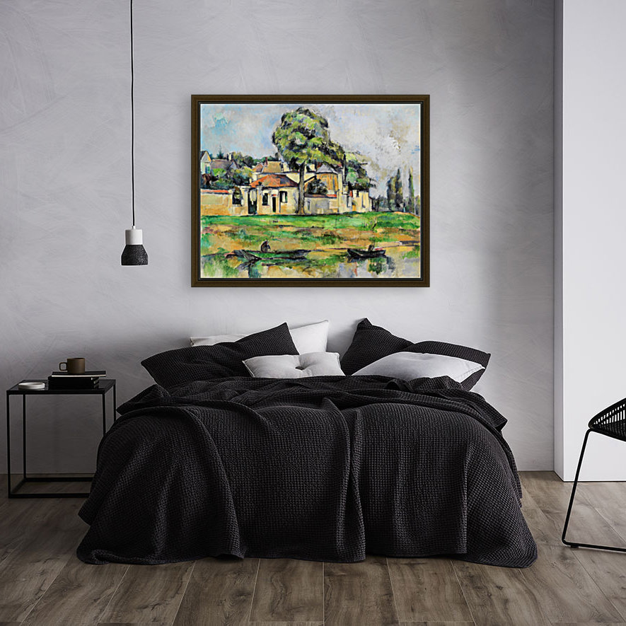 Cezanne Banks Of The Marne Cezanne Canvas Artwork