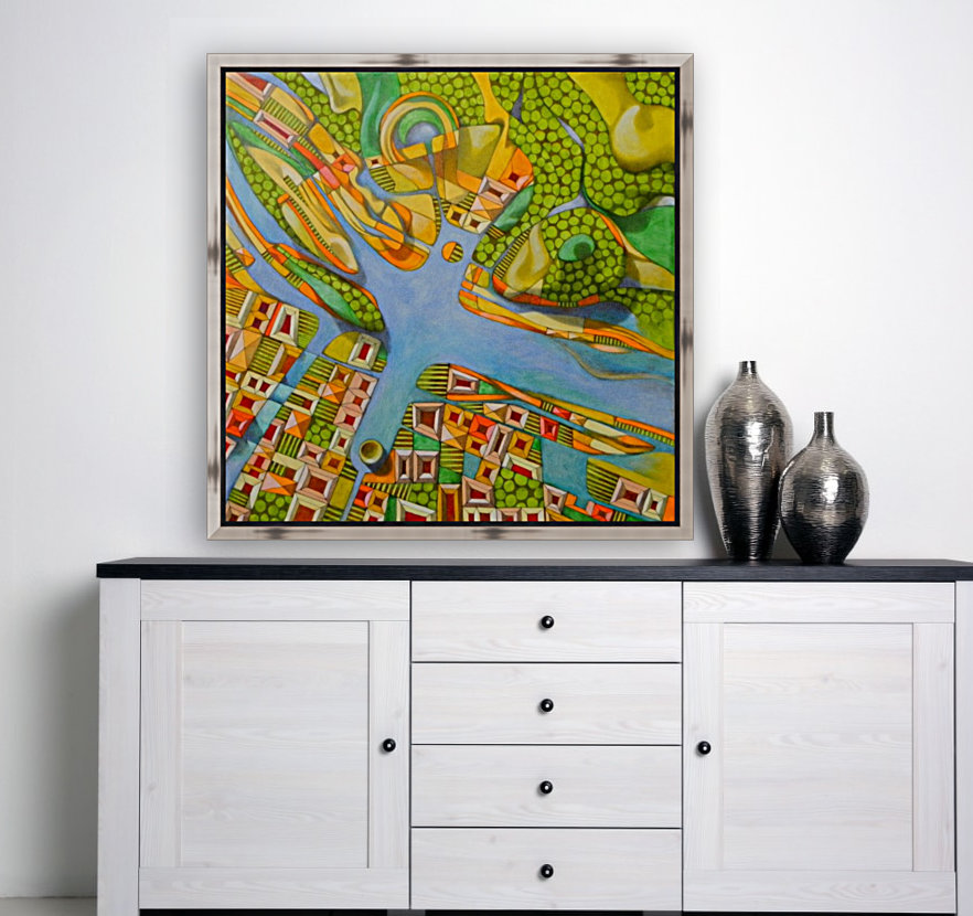 imaginary map of turin Reproduction