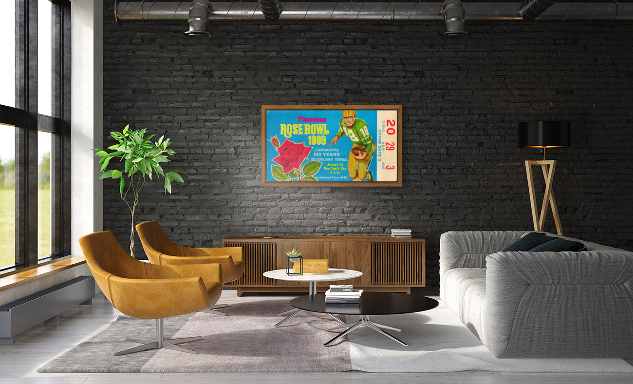 1969 Rose Bowl Ticket Stub Reproduction