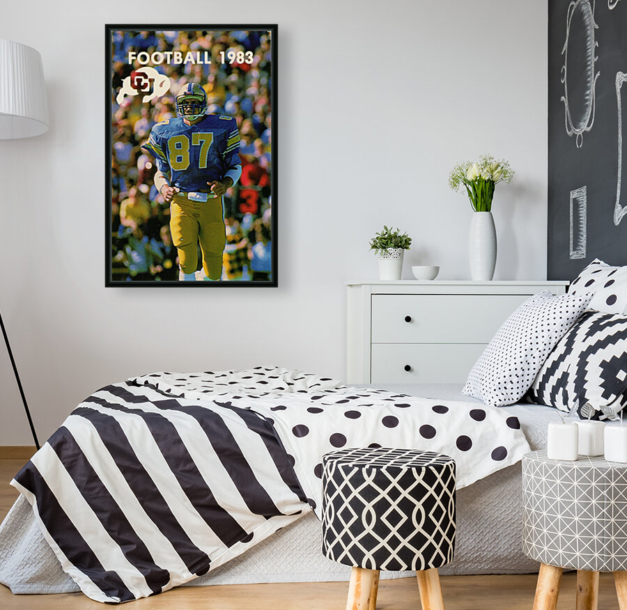 1983 College Football Art_Colorado Buffaloes Football Art Poster Reproduction