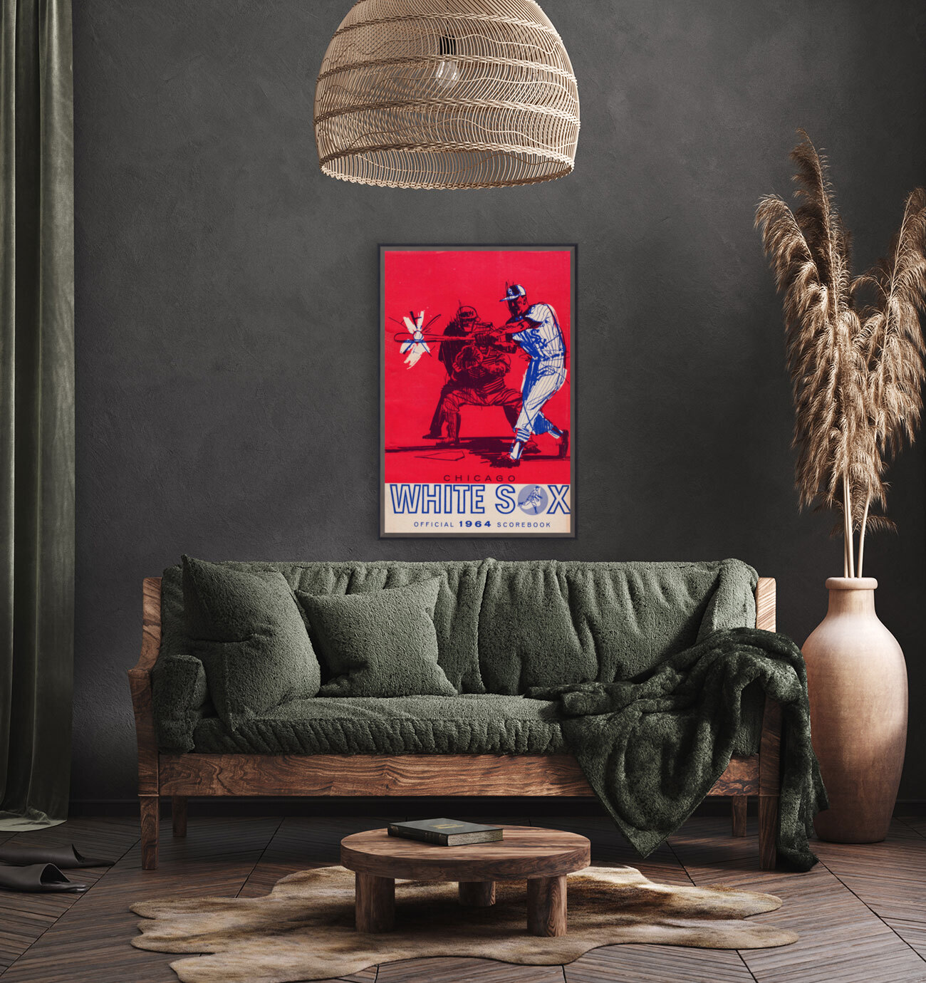 1964 Chicago White Sox Scorecard Reproduction Baseball Art Print Reproduction