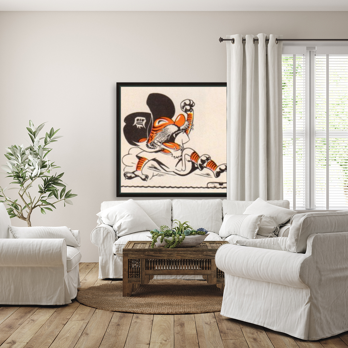 1971_Major League Baseball_Detroit Tigers_Best Sports Cartoons Reproduction