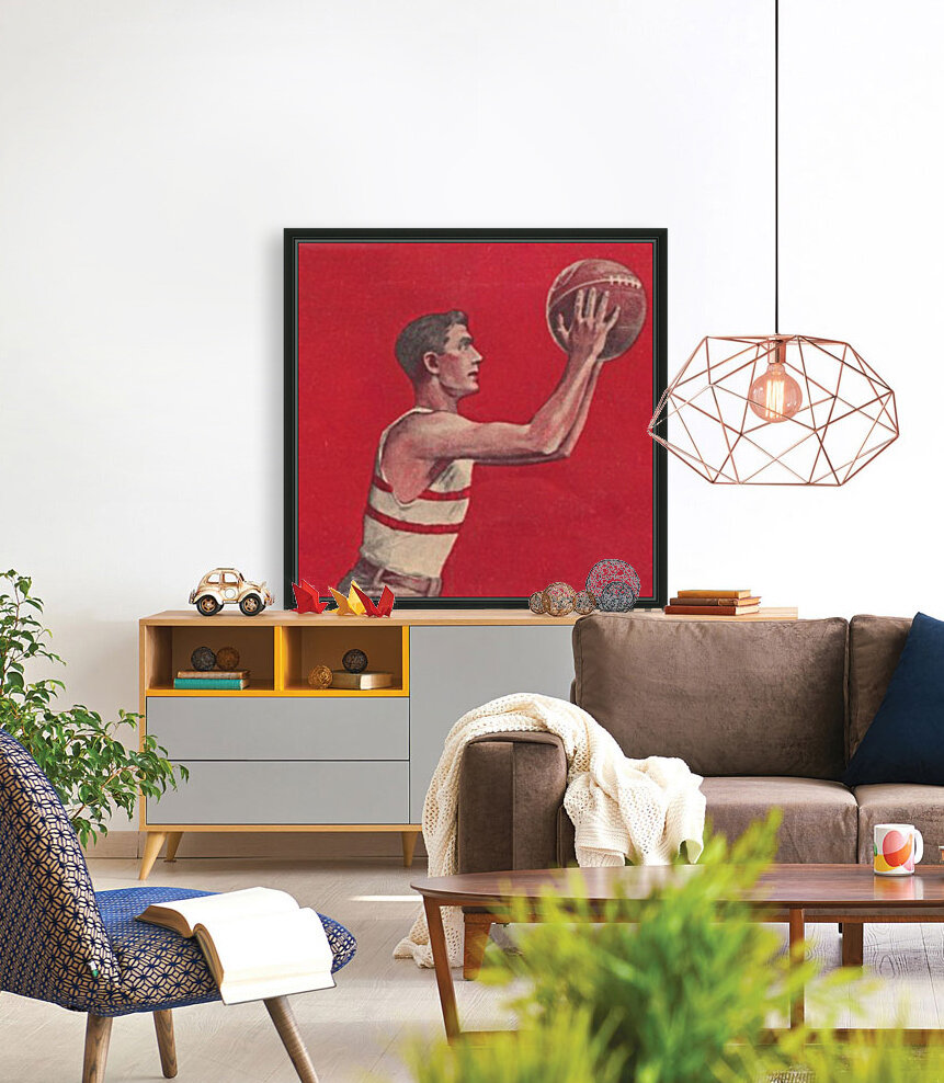 Vintage Basketball Art Poster (1921) Reproduction