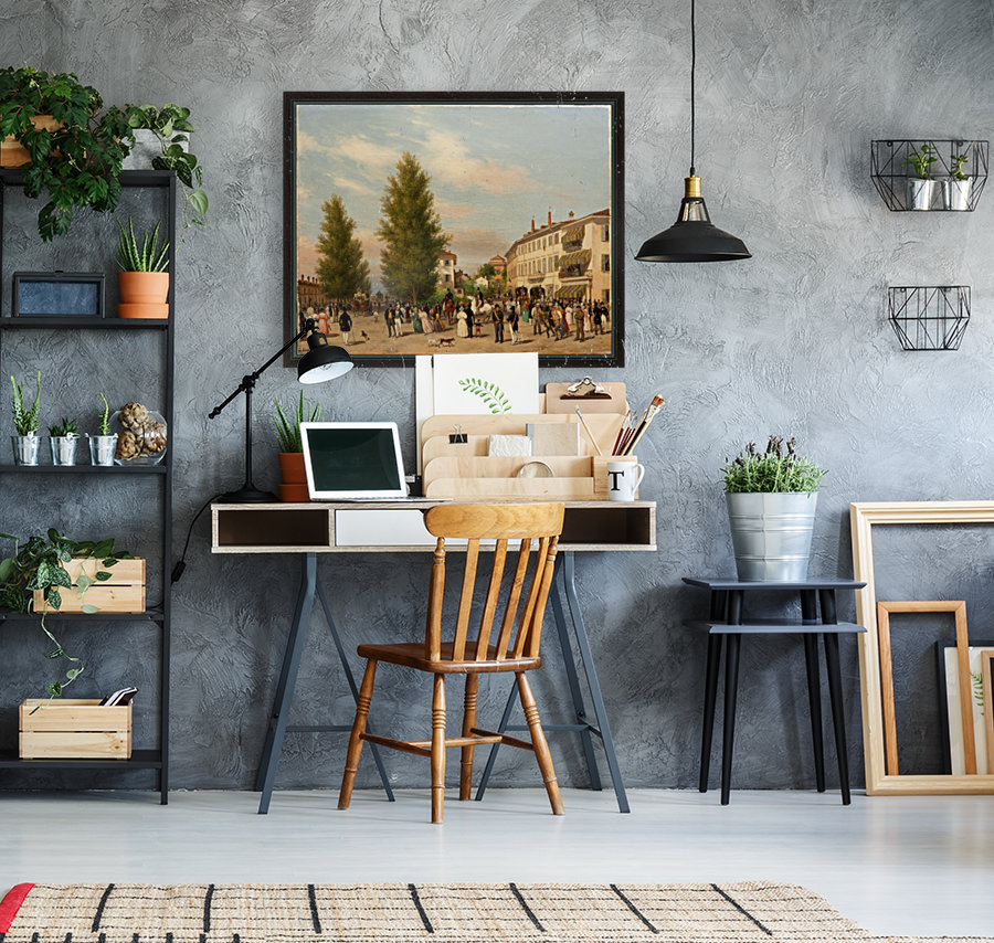 City street scene Reproduction