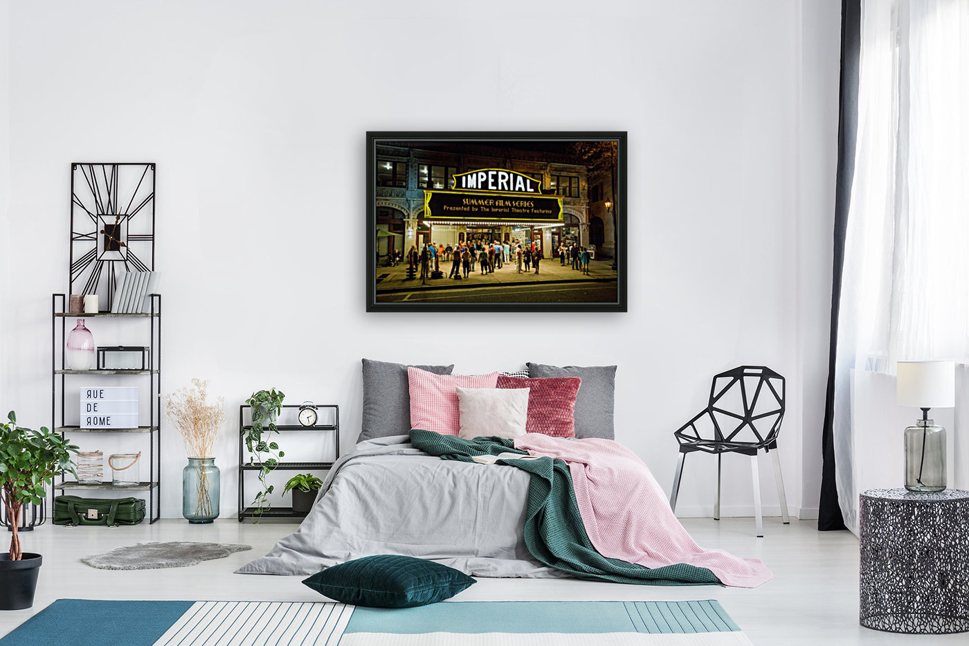 Imperial Theatre at Night   Augusta GA 6695 Reproduction