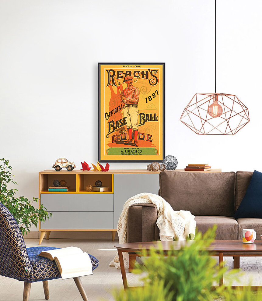 1897 Reachs Baseball Guide Poster Reproduction