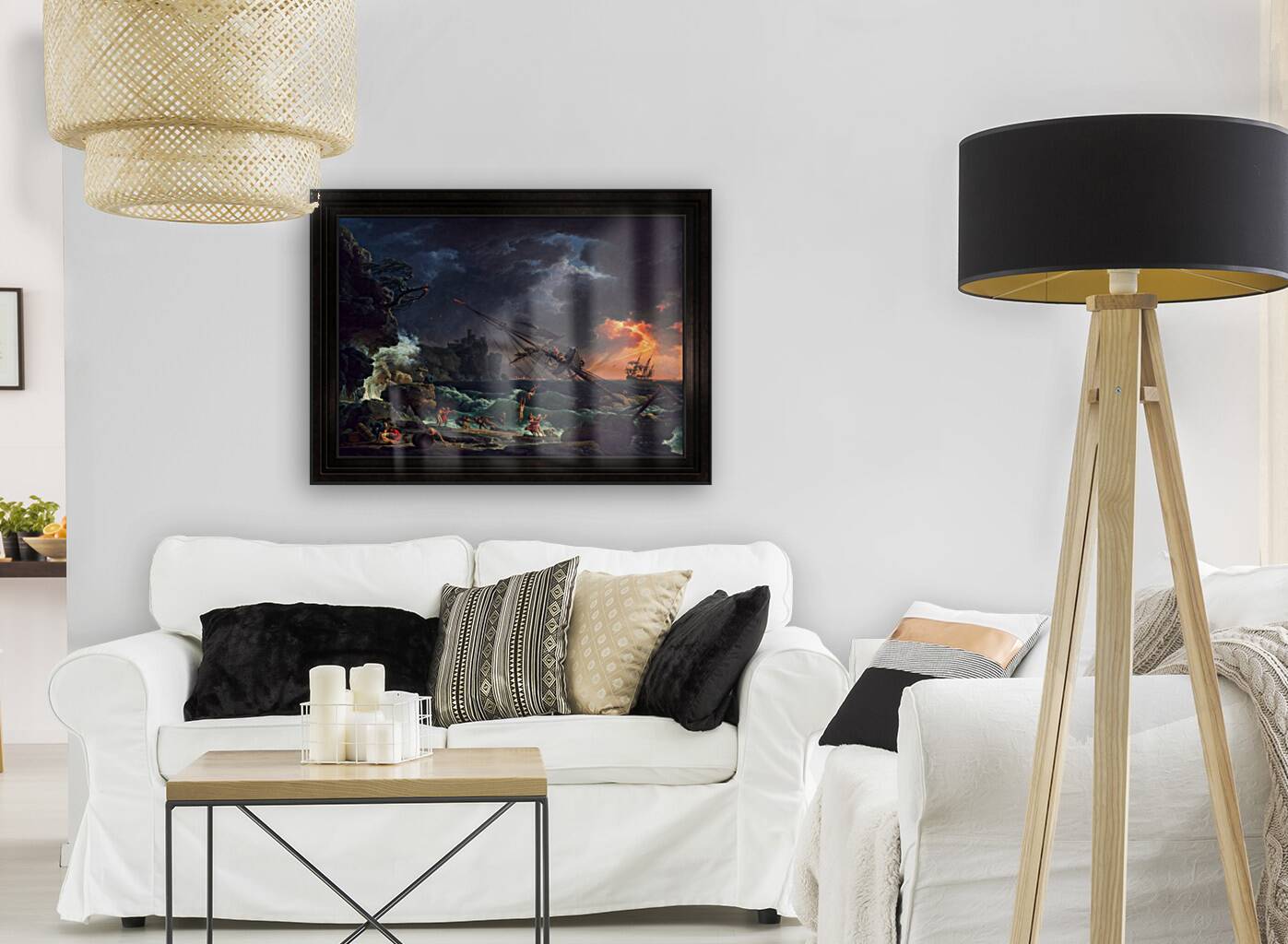 The Shipwreck by Claude Joseph Vernet Old Masters Fine Art Reproduction Reproduction