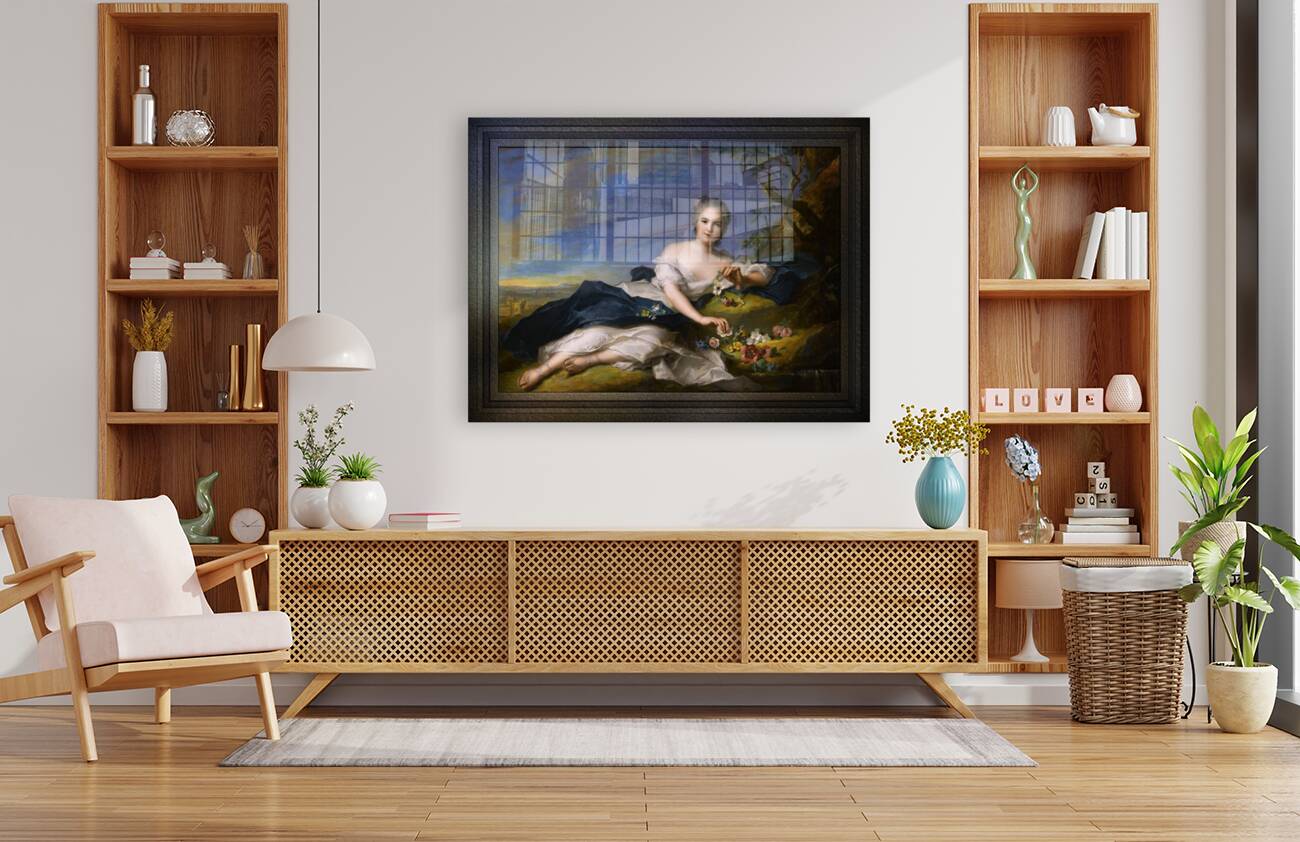 Henriette of France as Flora by Jean-Marc Nattier Old Masters Reproduction Reproduction