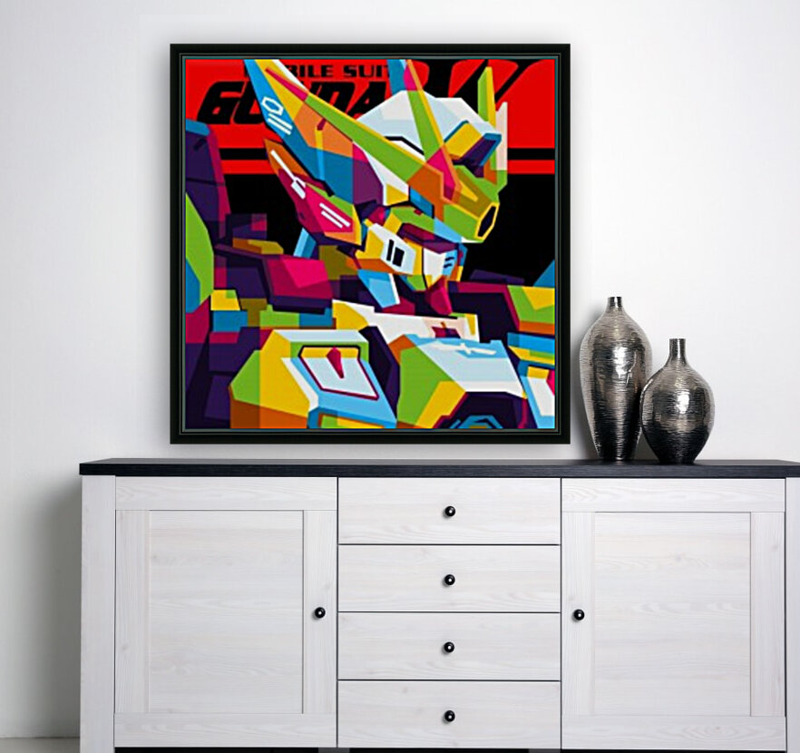 Wings Gundam Zero Pop Art by wpaprint Wall Art