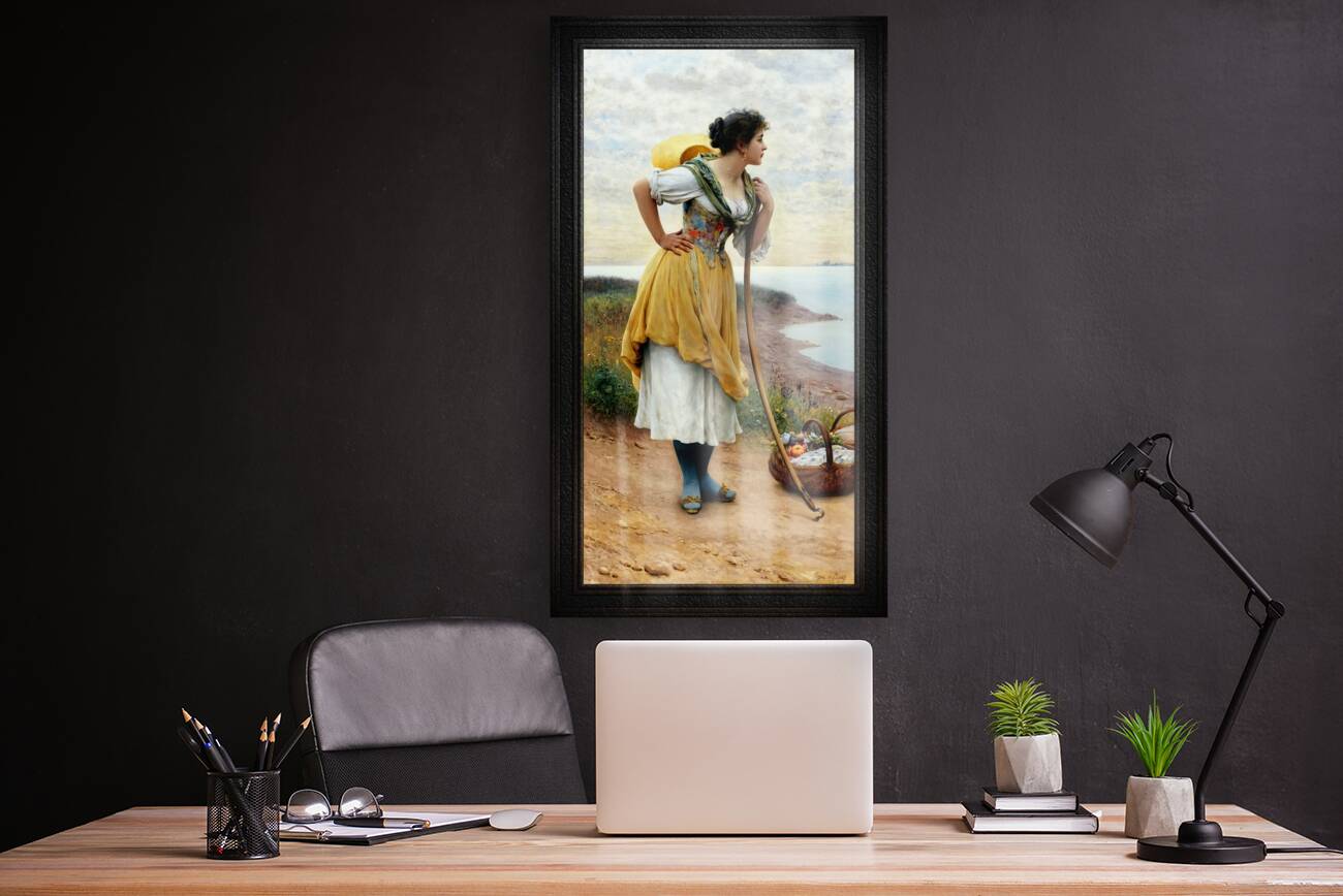 Awaiting The Return by Eugene de Blaas Classical Fine Art Reproduction Reproduction