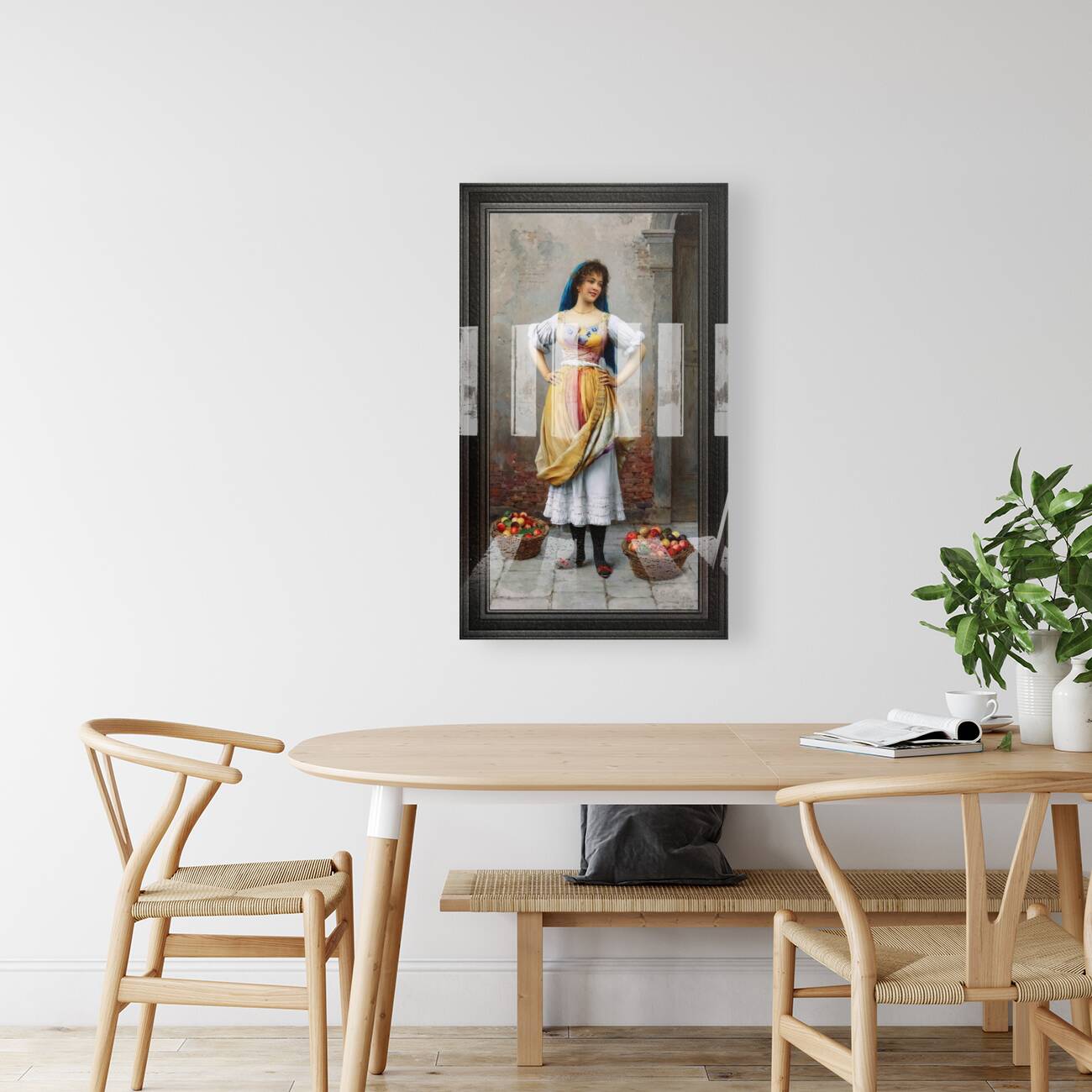 The Market Girl by Eugene de Blaas Classical Art Old Masters Reproduction Reproduction