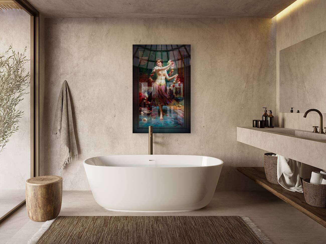 The Belly Dancer by Hans Zatzka Classical Art Old Masters Reproduction Reproduction