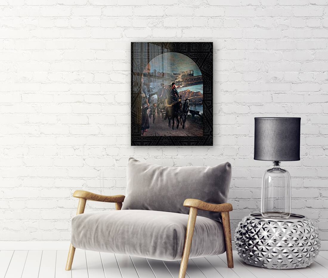 Railway Bridge by Paul Friedrich Meyerheim Old Masters Fine Art Reproduction Reproduction