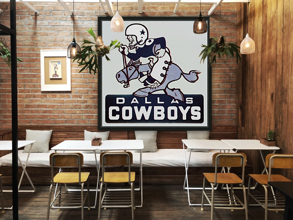 Vintage Dallas Cowboys Art Reproduction